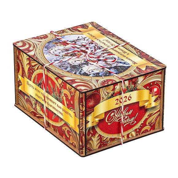 Сладкий новогодний подарок Золотые Узоры (малая) (Полезный)