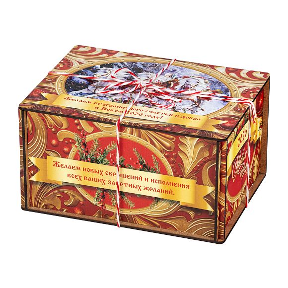 Сладкий новогодний подарок Золотые Узоры (малая) (Полезный)