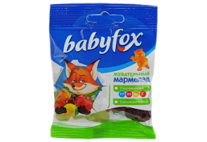 Мармелад Baby Fox бегемоты 70 гр.