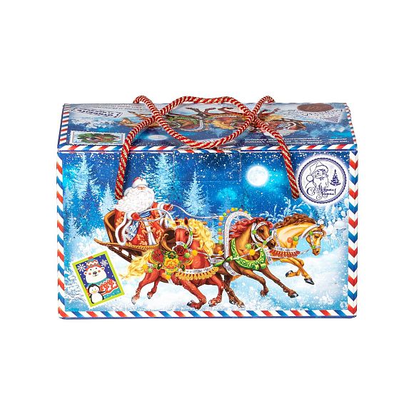 Сладкий новогодний подарок Посылка Тройка