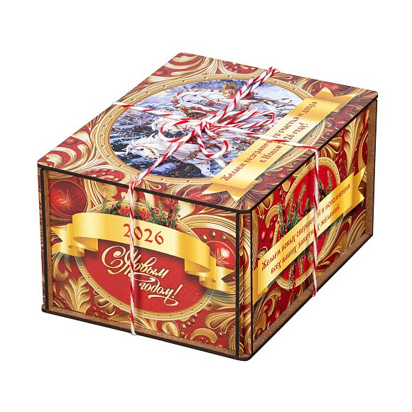 Сладкий новогодний подарок Золотые Узоры (малая) (Полезный)