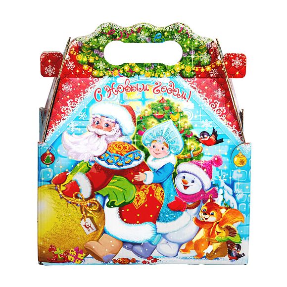 Сладкий новогодний подарок Сундучок Тянем-потянем