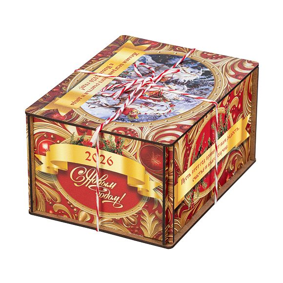 Сладкий новогодний подарок Золотые Узоры (малая) (Полезный)