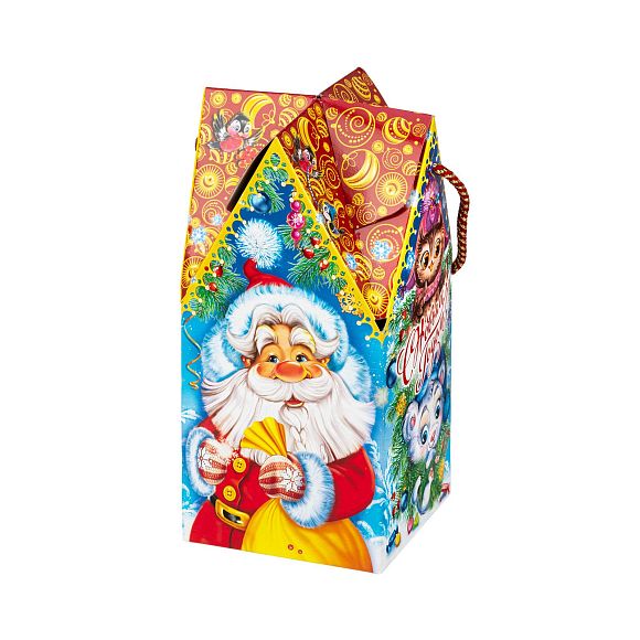 Сладкий новогодний подарок Избушка