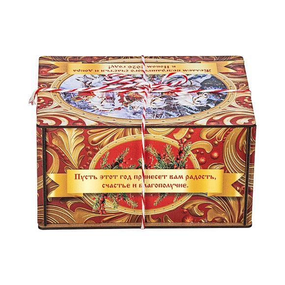 Сладкий новогодний подарок Золотые Узоры (малая) (Полезный)