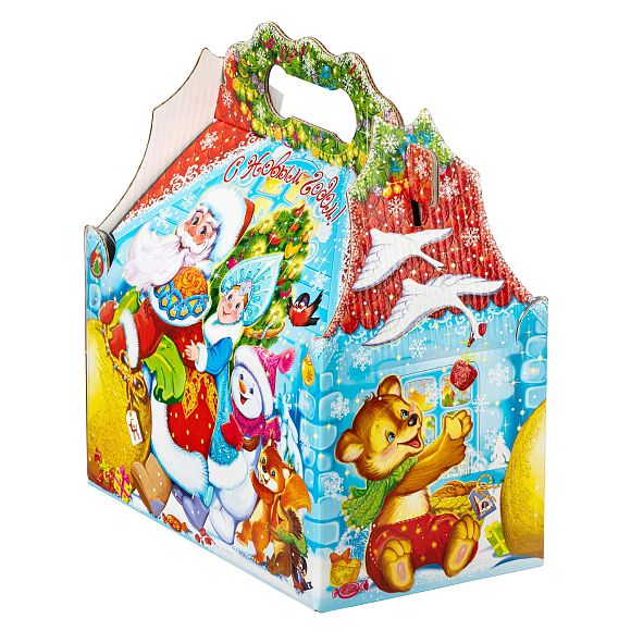Сладкий новогодний подарок Сундучок Тянем-потянем