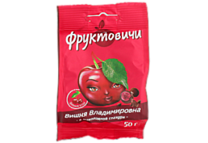 Драже Вишня в шоколадной глазури 50 гр КДВ