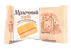 Вафли Молочный хит КДВ
