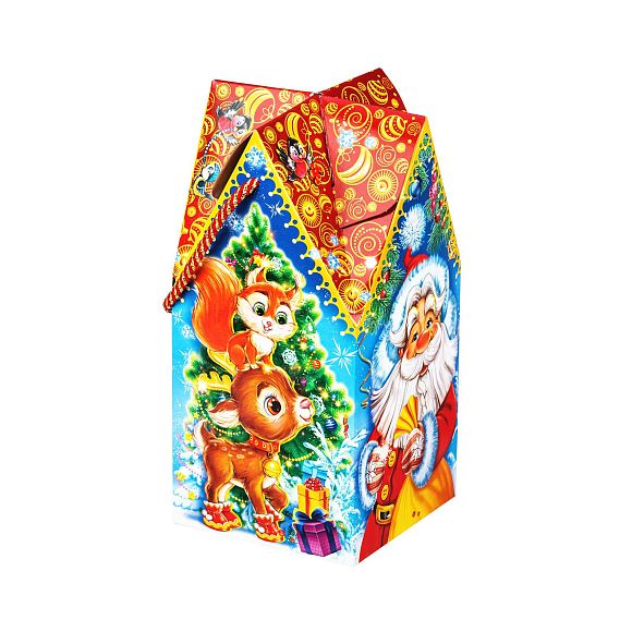 Сладкий новогодний подарок Избушка